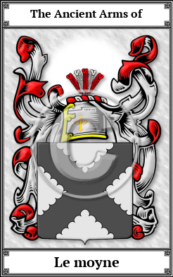 Le moyne Family Crest Download (JPG)  Book Plated - 150 DPI